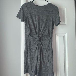 Grey cutout dress